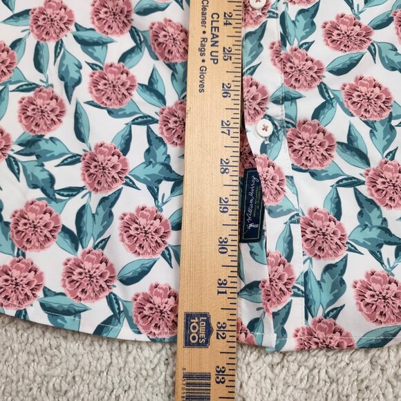 William Murray Polo Shirt Size Extra Large White XL Golf Floral Flowers USA ATX - Picture 3 of 6